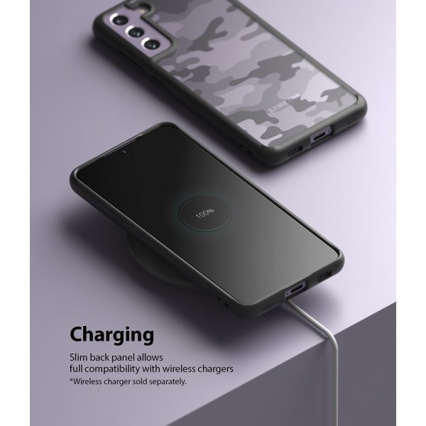 Ringke Samsung Galaxy S21 FE Skal Fusion Matte Camo Black