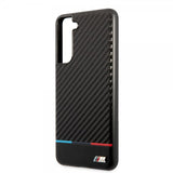 BMW Samsung Galaxy S21 FE Skal Tricolor Stripe Carbon Svart