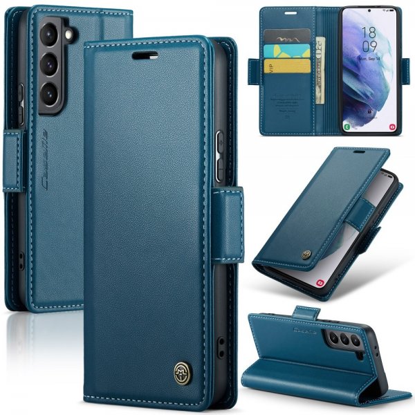 CaseMe Samsung Galaxy S21 Fodral 023 Series Blå