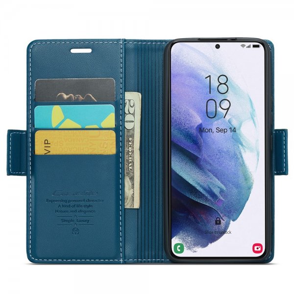 CaseMe Samsung Galaxy S21 Fodral 023 Series Blå