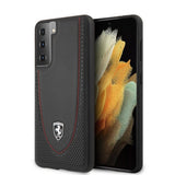 Ferrari Samsung Galaxy S21 Skal Logo Perforerad Svart