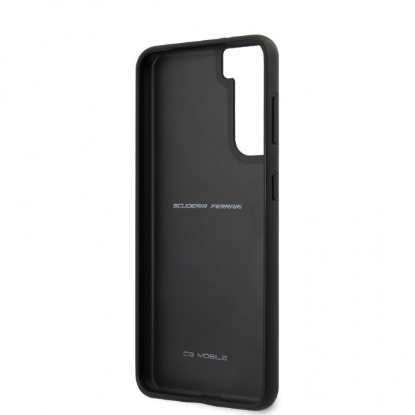 Ferrari Samsung Galaxy S21 Skal Logo Perforerad Svart
