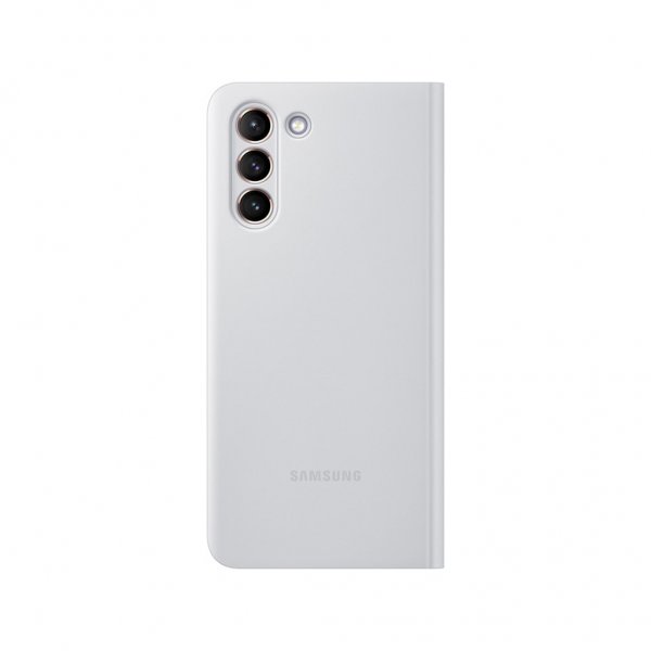Samsung Original Galaxy S21 Fodral Smart Clear View Cover Ljusgrå