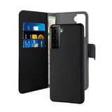Puro Samsung Galaxy S21 Fodral Wallet Detachable 2 in 1 Svart