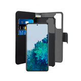 Puro Samsung Galaxy S21 Fodral Wallet Detachable 2 in 1 Svart