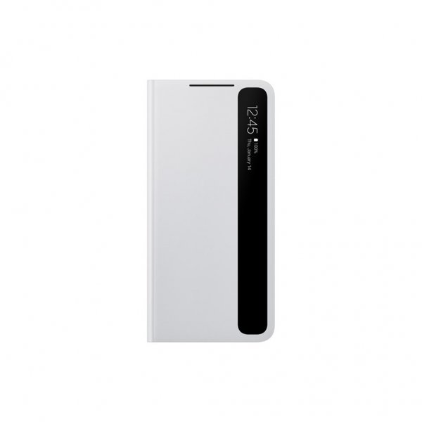 Samsung Original Galaxy S21 Plus Fodral Smart Clear View Cover Ljusgrå