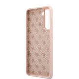 Guess Samsung Galaxy S21 Plus Skal Metal Logo Rosa