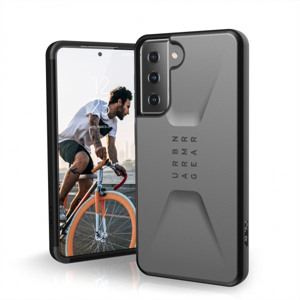 Urban Armor Gear (UAG) Samsung Galaxy S21 Skal Civilian Silver