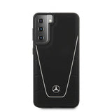 Mercedes Benz Samsung Galaxy S21 Skal Logo Perforerad Dynamic Svart