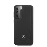 Mercedes Benz Samsung Galaxy S21 Skal Logo Perforerad Svart