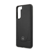Mercedes Benz Samsung Galaxy S21 Skal Logo Perforerad Svart