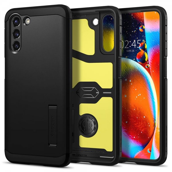 Spigen Samsung Galaxy S21 Skal Tough Armor Svart