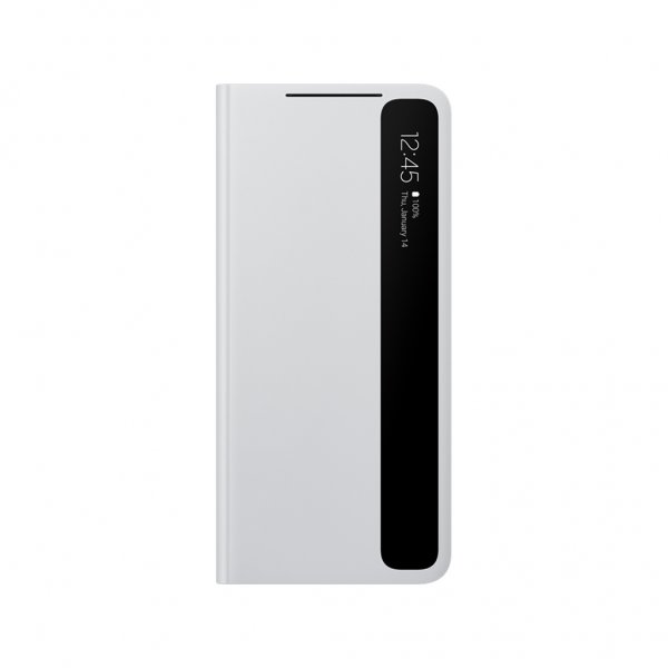 Samsung Original Galaxy S21 Ultra Fodral Smart Clear View Cover Ljusgrå