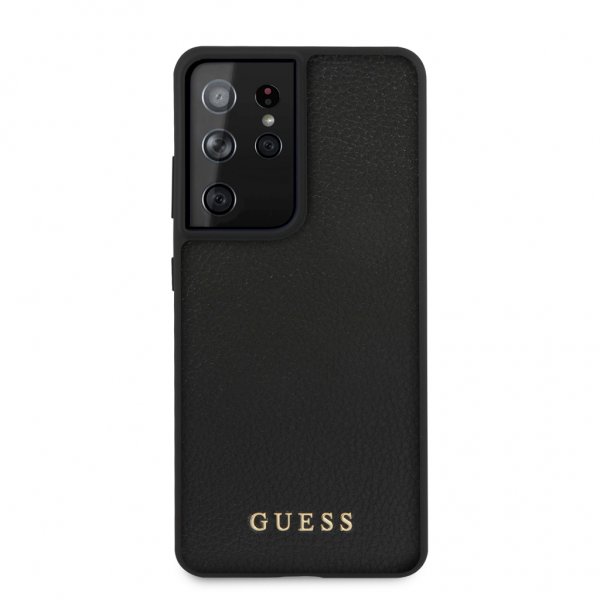 Guess Samsung Galaxy S21 Ultra Skal Lädertextur Svart