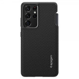 Spigen Samsung Galaxy S21 Ultra Skal Liquid Air Pen Edition Matte Black