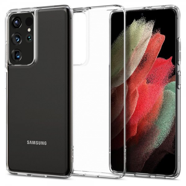 Spigen Samsung Galaxy S21 Ultra Skal Liquid Crystal Crystal Clear