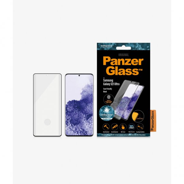 PanzerGlass Samsung Galaxy S21 Ultra Skärmskydd Case Friendly Fingerprint