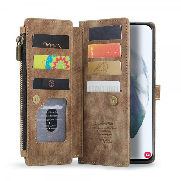 CaseMe Samsung Galaxy S22 Fodral C30 Series Brun