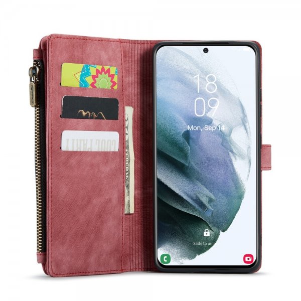 CaseMe Samsung Galaxy S22 Fodral C30 Series Röd