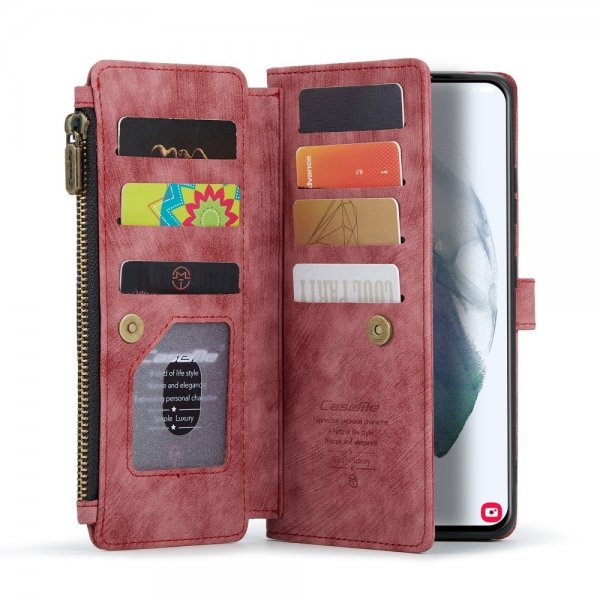 CaseMe Samsung Galaxy S22 Fodral C30 Series Röd