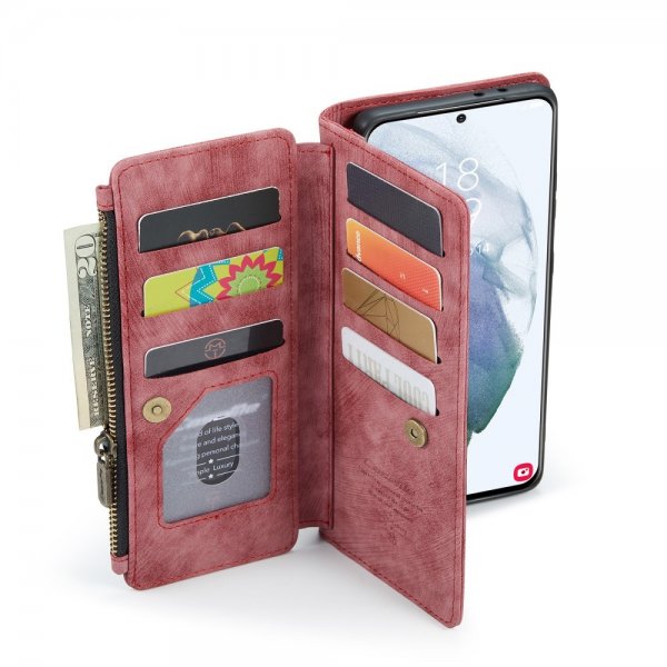 CaseMe Samsung Galaxy S22 Fodral C30 Series Röd