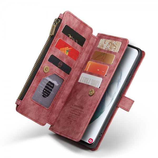 CaseMe Samsung Galaxy S22 Fodral C30 Series Röd