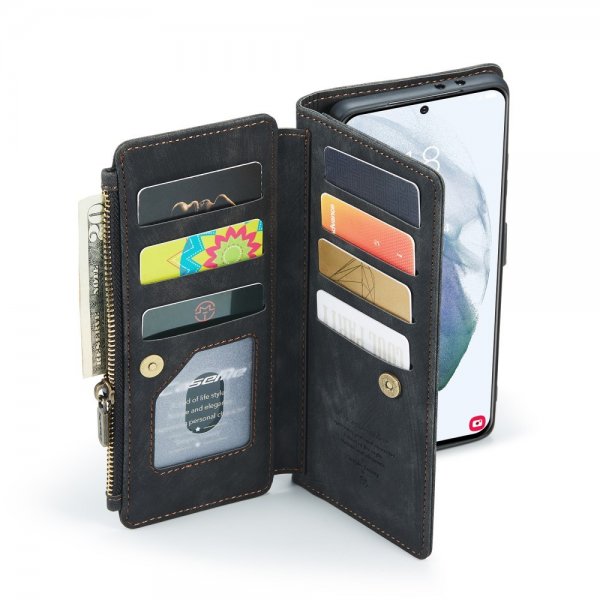 CaseMe Samsung Galaxy S22 Fodral C30 Series Svart