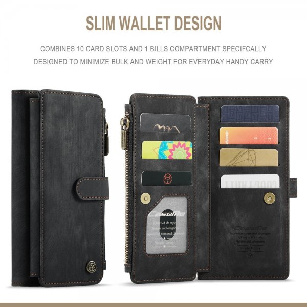 CaseMe Samsung Galaxy S22 Fodral C30 Series Svart