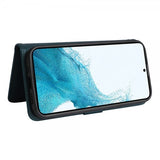Betopnice Samsung Galaxy S22 Fodral med Löstagbart Skal 005 Blå
