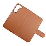 Rvelon Samsung Galaxy S22 Fodral Magnetiskt Avtagbart Skal Brun