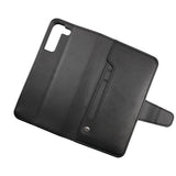 Rvelon Samsung Galaxy S22 Fodral Utfällbart Kortfack Svart