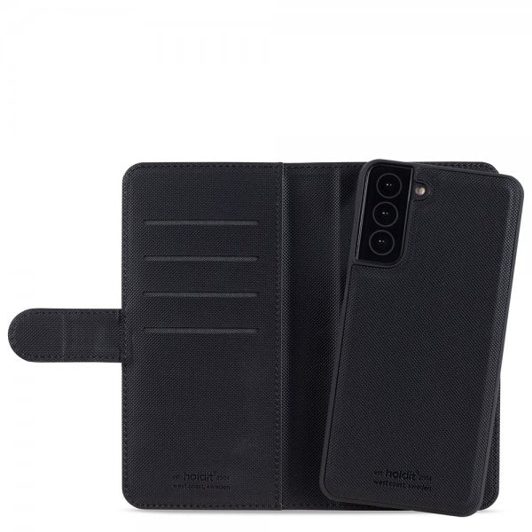 holdit Samsung Galaxy S22 Plus Fodral Wallet Case Magnet Svart