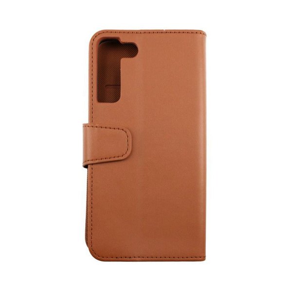 Rvelon Samsung Galaxy S22 Plus Fodral Utfällbart Kortfack Brun