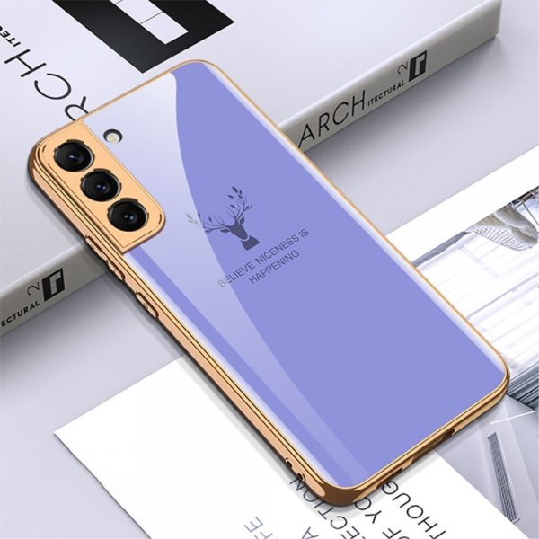 GKK Samsung Galaxy S22 Plus Skal Hjortmotiv Lila