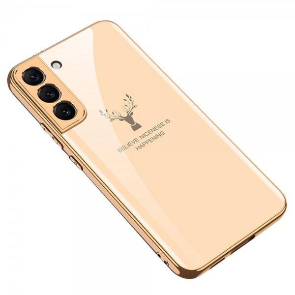 GKK Samsung Galaxy S22 Plus Skal Hjortmotiv Beige