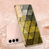 GKK Samsung Galaxy S22 Plus Skal Motiv Gula Trianglar