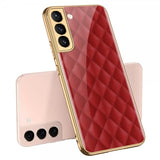GKK Samsung Galaxy S22 Plus Skal Motiv Röda Rutor