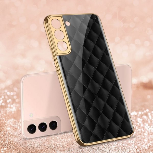 GKK Samsung Galaxy S22 Plus Skal Motiv Svarta Rutor