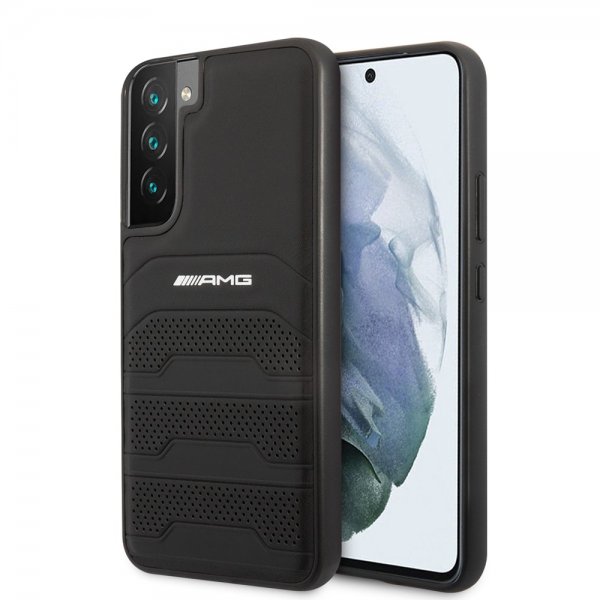 AMG Samsung Galaxy S22 Skal Debossed Lines Svart