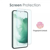 Northjo Samsung Galaxy S22 Skal med Skärmskydd och Kameraskydd 3-i-1