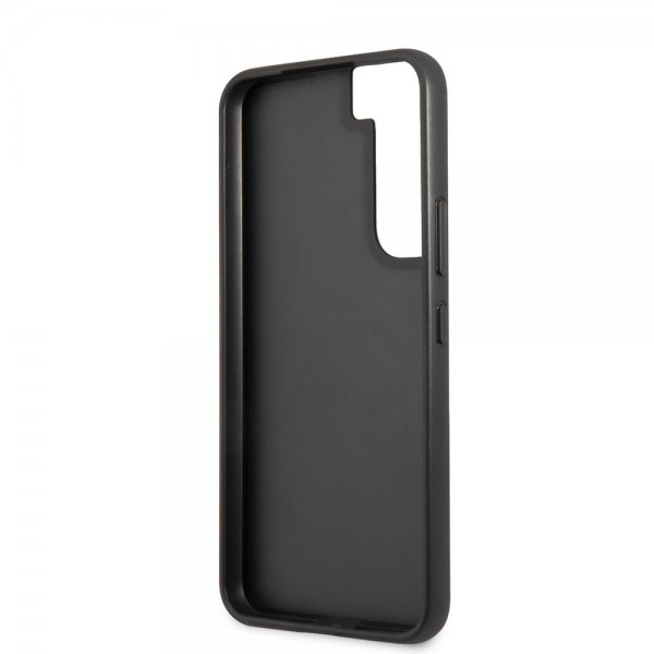 BMW Samsung Galaxy S22 Skal Triangle Pattern & Tricolor Stripe Svart