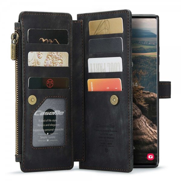 CaseMe Samsung Galaxy S22 Ultra Fodral C30 Series Svart