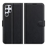 Nordic Covers Samsung Galaxy S22 Ultra Fodral Litchi Raven Black