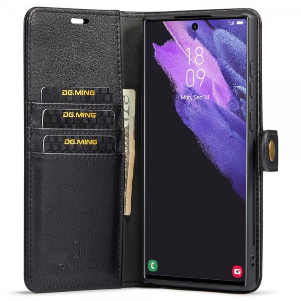 Dg.Ming Samsung Galaxy S22 Ultra Fodral Löstagbart Skal Svart