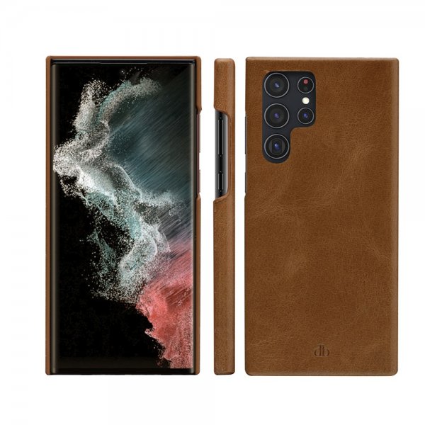 dbramante1928 Samsung Galaxy S22 Ultra Fodral Lynge Löstagbart Skal Tan
