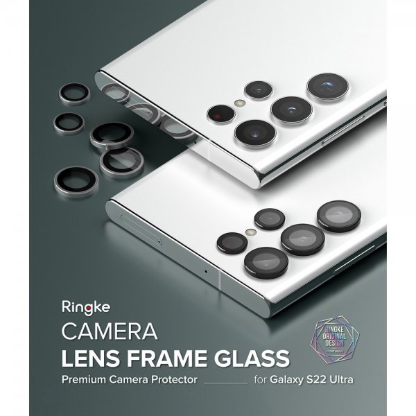 Ringke Samsung Galaxy S22 Ultra Kameraskydd Camera Lens Frame Svart