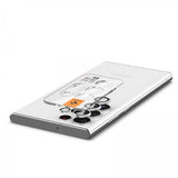 Spigen Samsung Galaxy S22 Ultra Kameraskydd GLAS.tR EZ Fit Optik Pro 2-pack Phantom White