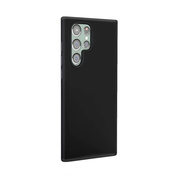 Rvelon Samsung Galaxy S22 Ultra Skal Silikon Svart