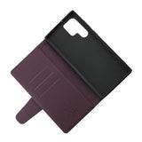 Rvelon Samsung Galaxy S22 Ultra Fodral Utfällbart Kortfack Lila