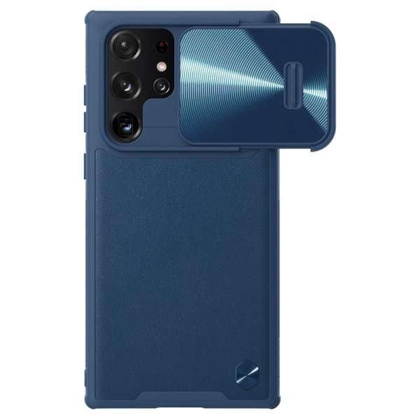 Nillkin Samsung Galaxy S22 Ultra Skal CamShield Leather Blå